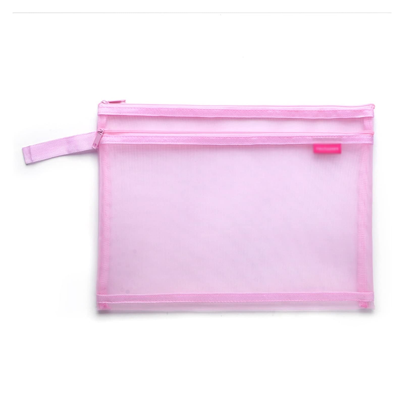 Impermeabile Mesh Sacchetto del Documento, 2 pz. A4 Cartella portadocumenti trasparente Borsa portadocumenti in rete Borsa portadocumenti for studenti Griglia for esami Cerniera Borsa portadocumenti f