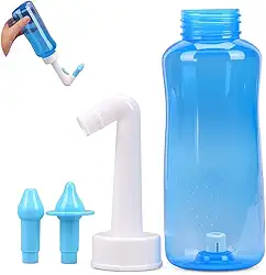 Higienizador Nasal 300ml – Lavagem Nasal para Crianças e Adultos Alívio de Rinite, Sinusite, Alergias e Congestão - Linha Premium