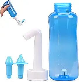 Higienizador Nasal 300ml – Lavagem Nasal para Crianças e Adultos Alívio de Rinite, Sinusite, Alergias e Congestão - Linha Premium