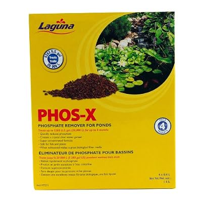 Laguna Phos-X Phosphate Remover, Water Treatment, White, 4 pack