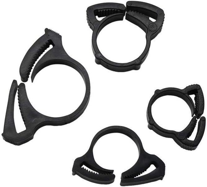 Hose Connector 200 Pcs Garden Hose Pipe Connection Fastener DN16 DN17 DN20 DN25 Pipe Fixed Buckles Tightening Clamps Irrigation Fittings (Diameter : DN 16)