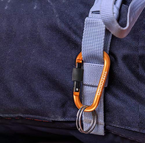 TITECOUGO Five colors Aluminum Alloy D-Ring High Strength Carabiner Key Chain Clip Hook For Camping Hiking outdoor (Not for Climbing) - Thumbnail 6