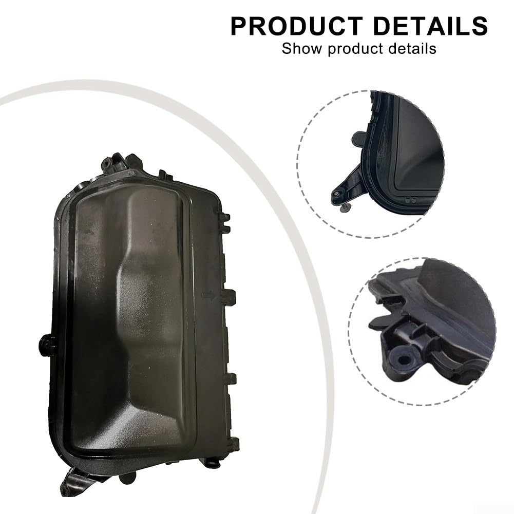 Kraftstoffeinspritzdüsen Motorabdeckung Abdeckung für Ford 2.0 TDCi/TCDi & Peugeot/Citroën 2.0 HDi Diesel Fahrzeuge - Schwarz Kunststoff OEM Ersatz (9682444080/1683664)