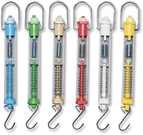 Sciencent Set of 6 Spring Balance Hanging Spring Scale Set