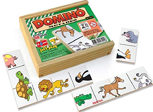 Dominó Metades 28 Peças - Jottplay