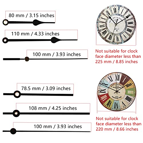 Youngtown #12888 Quartz Diy Wall Clock Movement Mechanism Diy Repair Parts Replacement Kit Sweep Silent Movement White Shaft,3/8 Inch Maximum Dial Thickness, 43/64 Inch Total Shaft Length.(No Hands) #TOP4