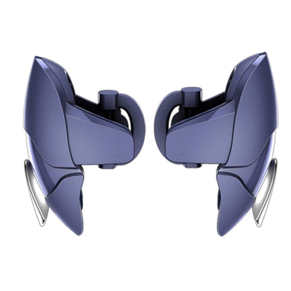 EASYSHOP Pro Player Shark Mobile Controller, 16 Shots per Second Shooting Triggers, with L1/R1 Joystick Gamepad for PUBG/Free Fire/Call of Duty, for Smartphones (1-Pair)