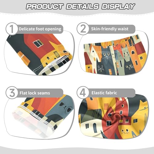 Toddler Girls Leggings Printed Yoga Pants Leggings House Cats for Kids3