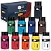 Produktbild Artina 10er Acrylfarben Set 500ml  Deckende Malfarbe Schnelltrocknende Farbe zum Malen 10x500ml Profi Acryl Künstlerfarben Set Grundfarben Tuben Wasserfest, Hohe Pigmentierung & Lebendige Farben