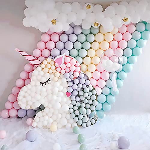 Image of 10 Inch Pastel Yellow Balloons, 100 Pcs Latex Helium Macaron Balloons for Kid's Birthday Party Baby Shower Wedding Graduation Graduation Party Decorations