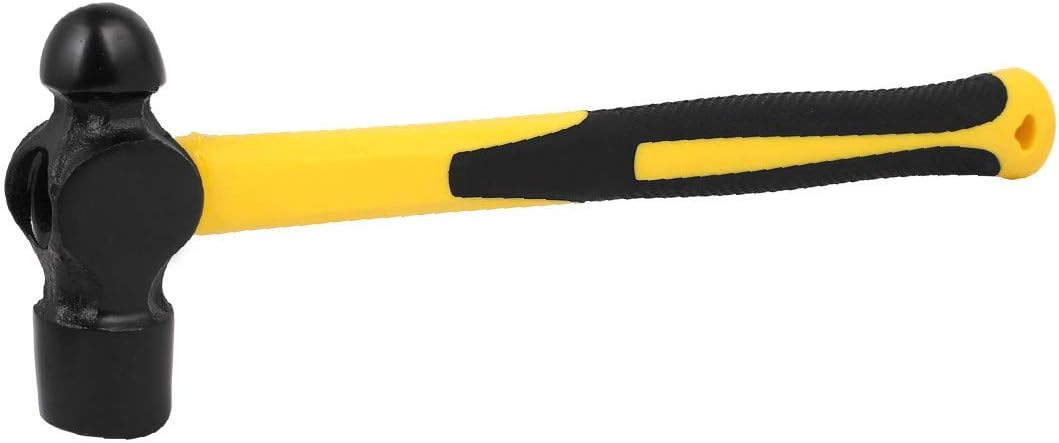 New Lon0167 2LB High Featured Carbon Steel Ball reliable efficacy Pein Hammer Black Yellow(id:9ed 1c 72 deb)