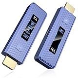 New-Gen Wireless HDMI Transmitter and Receiver, 360FT/110M Wireless HDMI, LED Display, 4K Decode & 1080P Output, Zero Latency, Plug & Play, 5.8+2.4G for Video and Audio to Monitor from Laptop/TV Box