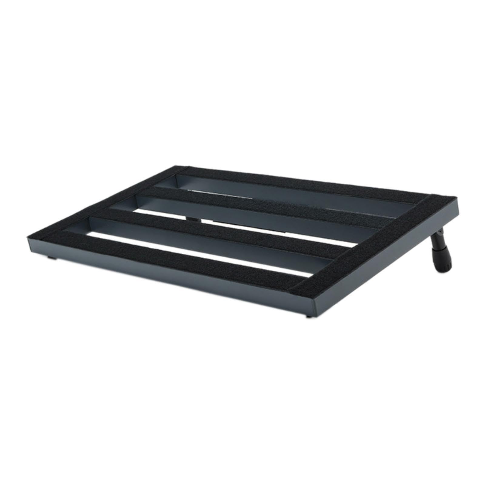 Milageto Pedalera para Guitarra con Tablero de Efectos Diseño Ligero en Aluminio Función de Fijación de Pedal Y Fácil Transporte Adecuada para Bandas Prácticas, 56x32cm
