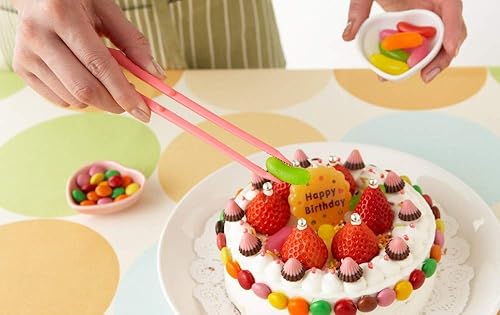 Miniatura 6 de seki japan - Pinza para papas fritas, 5.5 pulgadas, mini pinza para aperitivos, puntas dentadas de cuerpo de plástico azul claro con estuche para