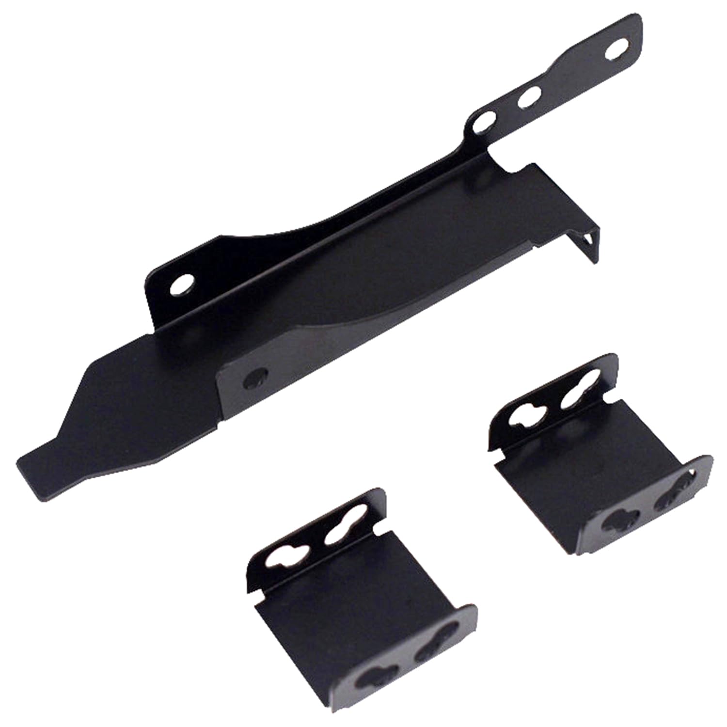 MTQY 1 Set Black Computer Graphics Card Dual Fan Metal Cooling Bracket with Fixing Screws Internal Component Suitable for 8/9/12cm Shelves