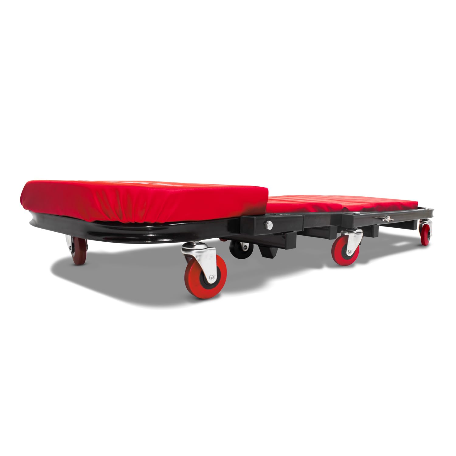 BOUDECH Slug - Carro bajo coche y taburete ajustable para mecánica de taller 2 en 1