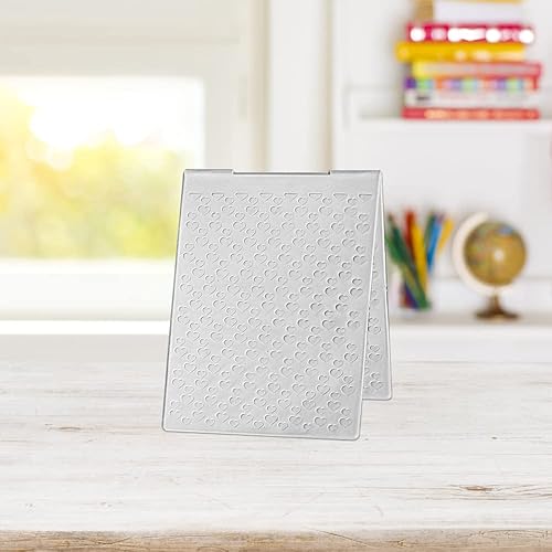 Miniatura 4 de Carpetas en relieve de plástico para hacer tarjetas, fondo de patrón de corazones pequeños, plantilla de plástico para bricolaje, álbum de fotos,