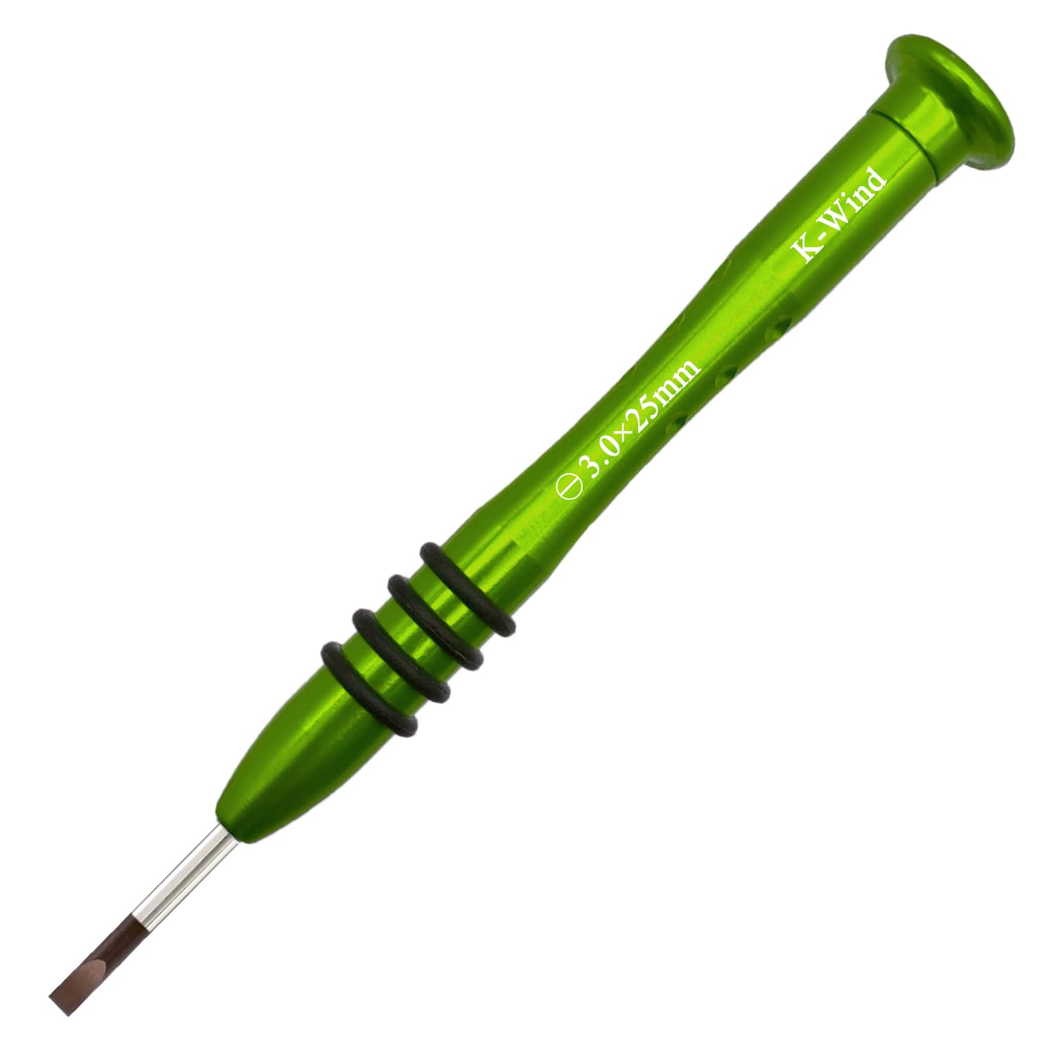 Precision Slotted Screwdriver 3mm Head for Electronics, Mini Flathead Screwdriver -3mm for Small Project, Magnetic S2 Steel Tip, Rotable Cap,