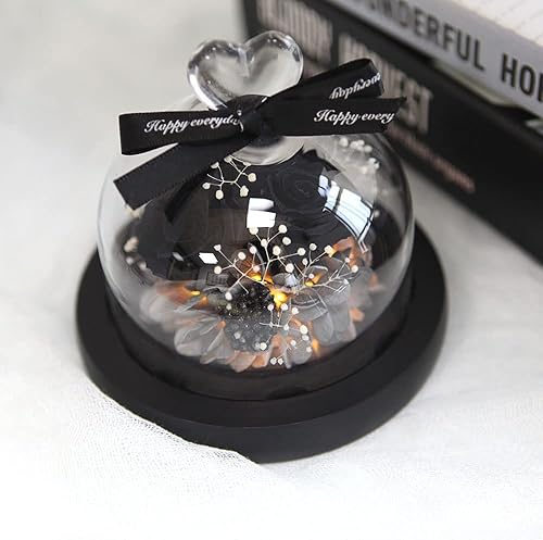 Miniatura 4 de Kylin Glory Forever Flowers - Rosas eternas reales preservadas, regalo con luces LED de estado de ánimo para el día de San Valentín, cumpleaños,