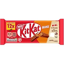 KitKat 2 Finger Orange Chocolate Biscuit Bar Multipack, 12 x 20.7g | Pack of 1