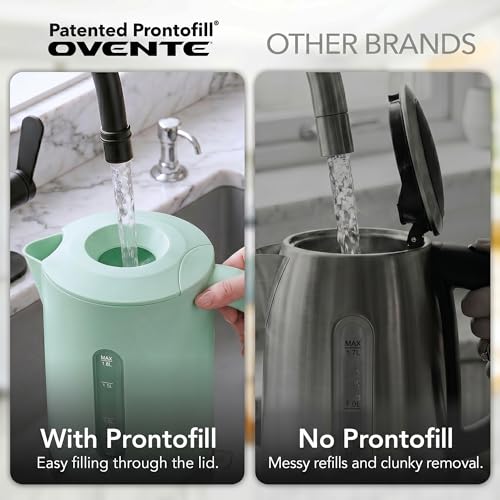 Image of OVENTE 1.8L Electric Kettle, BPA-Free with Easy-Fill Lid, Teal KP413LBL