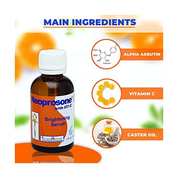 Neoprosone-Vitamin-C-Serum-for-Face-1-Fl-oz-30ml-For-Dark-Circle-Wrinkles-Dark-Spots-Hyperpigmentation-Treatment-with-Alpha-Arbutin-and-Castor-Oil Neoprosone, Vitamin C Serum for Face | 1 Fl oz / 30ml | Brightening Serum For Dark Circle, Wrinkles | with Alpha Arbutin and Castor Oil