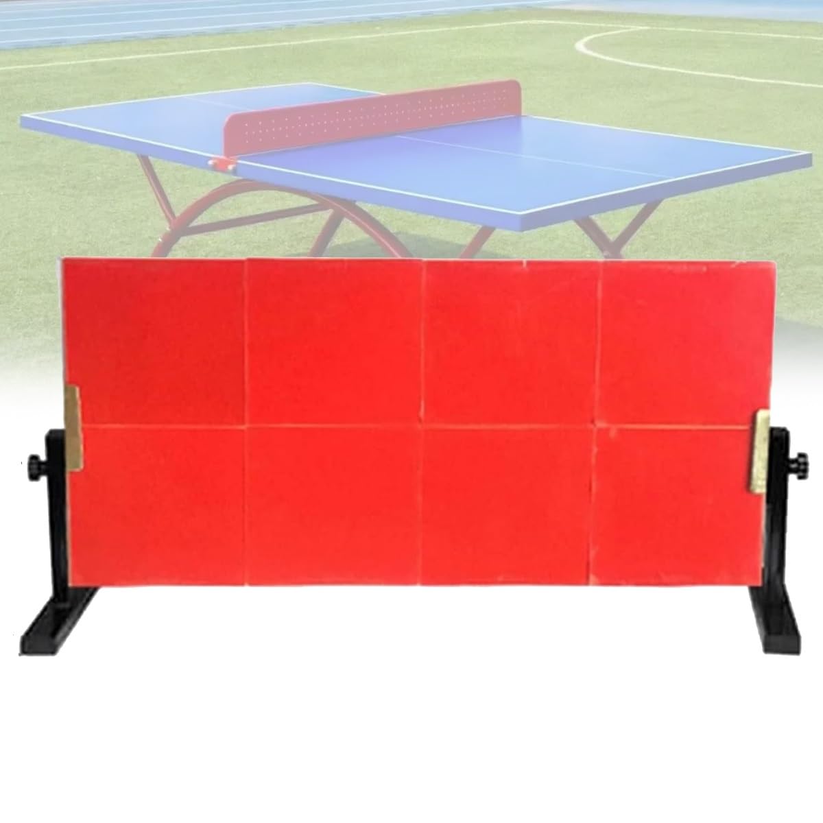 Tavola da rimbalzo da ping pong da tavolo, tavola da rimbalzo Tischtennis, attrezzatura for tavola da ping pong for autoallenamento, tavola da rimbalzo da ping pong con angolo regolato, con 8 gomme Br