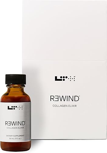 LTH Elixir de colágeno Rewind - Con la confianza de Life Time Members - con péptidos de colágeno, ácido hialurónico y antioxidantes - Apoya la salud