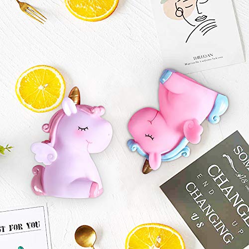 Rayberro Birthday Cake Topper,2Pack Unicorn Cake Topper Cupcake Decoration Diy Unicorn Ornament Decor Dessert Accessory For Birthday Baby Shower Wedding Party Anniversary Toy Gift For Daughter #TOP4