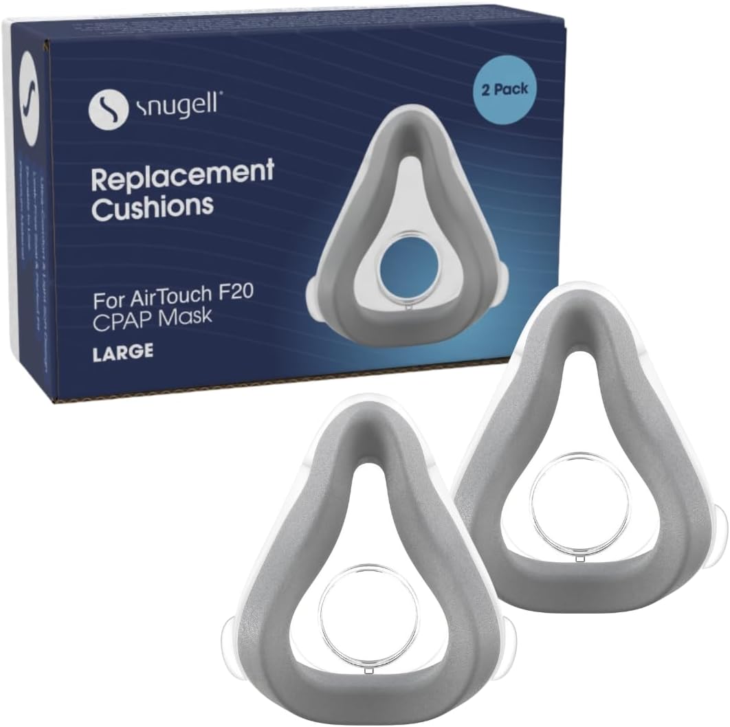 AirTouch F20 Replacement Cushion – 2 Pack Premium Cushions for AirTouch F20 Full Face Mask – Comfort, Secure Seal & Long-Lasting Fit (Large)