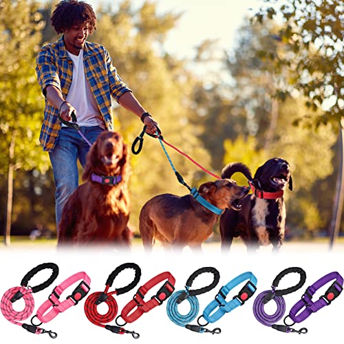 4 Sets Martingale Dog Collar And Leash Set Soft Reflective Nylon Dog Collar With Quick Release Buckle Breathable Adjustable No Slip Dog Collar For Small Medium Large Dogs, 4 Colors #TOP5