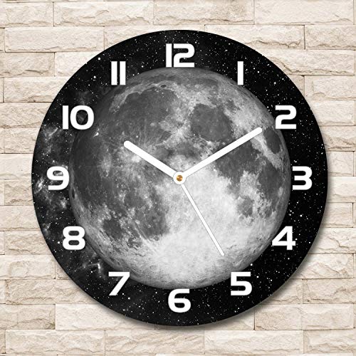 Horloge Impression Verre Sécurité Tulup 60x60cm Salon Cadran Blanc - 3