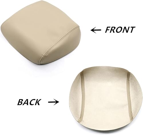 Miniatura 10 de Priprilod Funda de repuesto de cuero beige tostado para reposabrazos de consola central compatible con Honda Pilot 2009 2010 2011 2012 2013 2014
