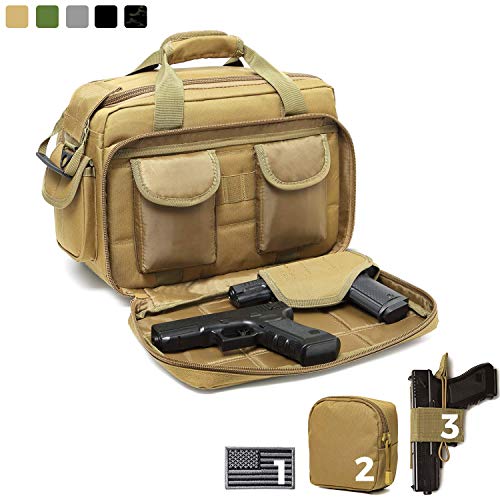 DBTAC Gun Range Bag Deluxe Middle Size | Tactical 2~4 Pistol Shooting Range