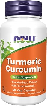 Now Foods, Turmeric Curcumin, 665mg, 60 Vegan Capsules, Lab-Tested, Gluten Free, Soy Free, Gluten Free, Vegetarian, Non-GMO