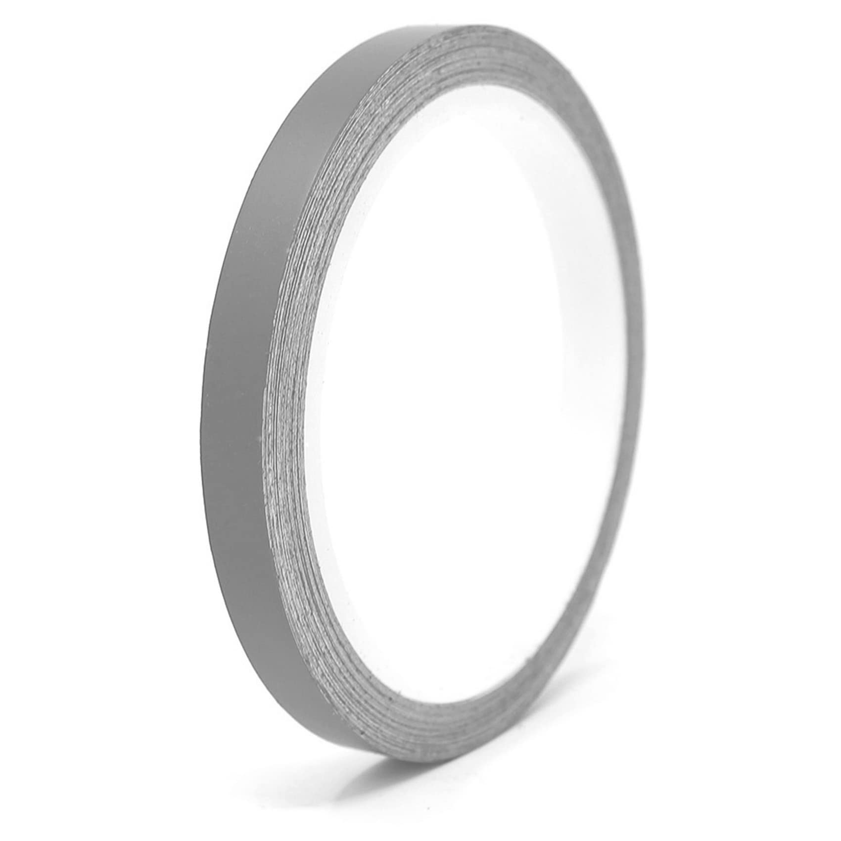 Finest Folia 10 Meter Matt Zierstreifen Auto LKW Motorrad Boot Modellbau Basteln DIY Deko Dekorstreifen Seitenstreifen Klebestreife selbstklebend (Silbergrau matt, 6mm Breite)