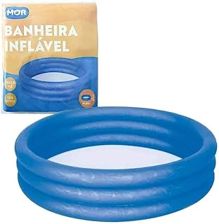 Banheira Inflável Circular 130L - Mor - Banheira Inflável Circular 130L - Mor