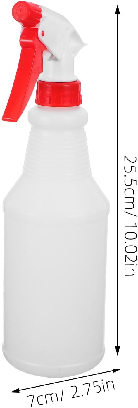 Adjustable Spray Bottles Multipurpose Refillable Containers 500ml 4pcs with Precise Measurement Markings, Abs Plastic for Gardening, Household Cleaning, Hair Care Sprays, and