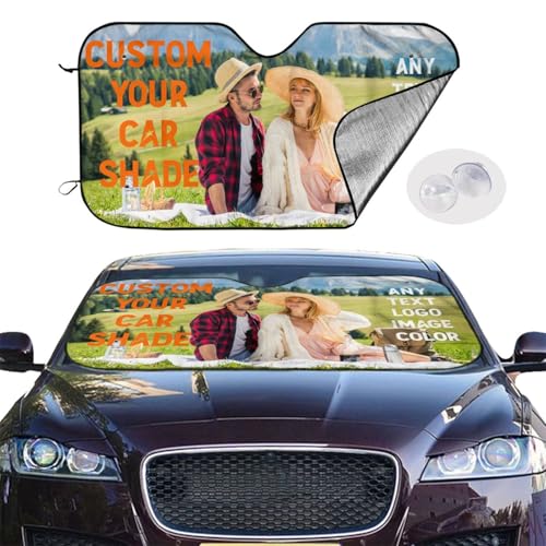 Parasol personalizado para coche que bloquea el calor del sol con su capa aislante de aluminio