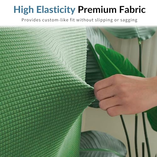 Image of Moisture Wicking Bed Headboard Cover For King Size, Snug Fit Head Board Covers For Beds, Breathable And Washable Double Bed Back Cover, Universal Fit Headboard Slipcover For King Size Beds (Green)