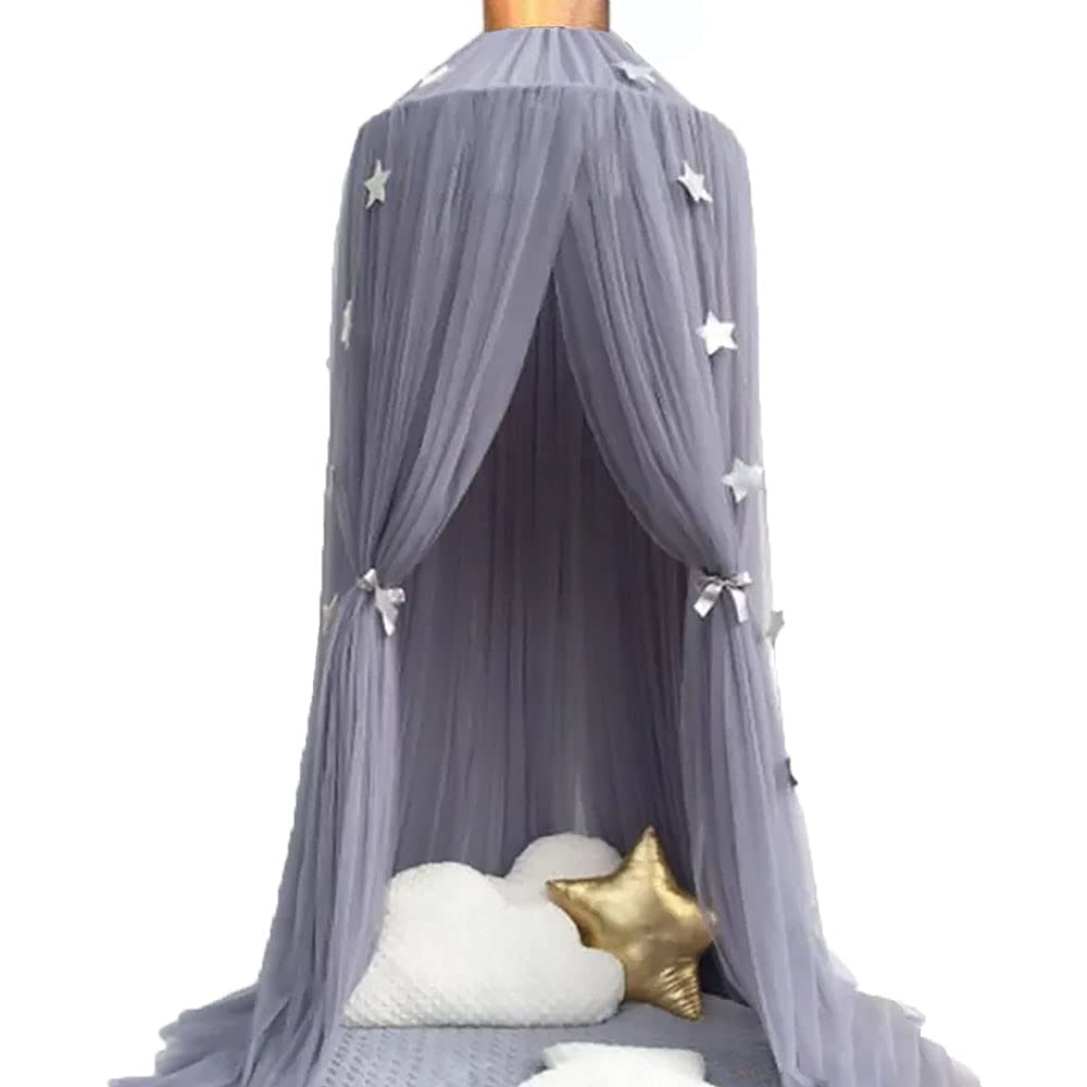 ESUPPORT Dome Princess Bed Canopy Round Lace Mosquito Net Play Tent Hanging House Decoration Lace Netting Curtains Indoor Game House