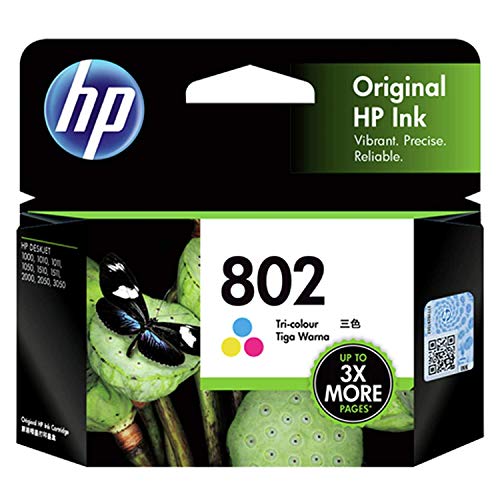Image of HP 802 Tri-color Original Ink Cartridge