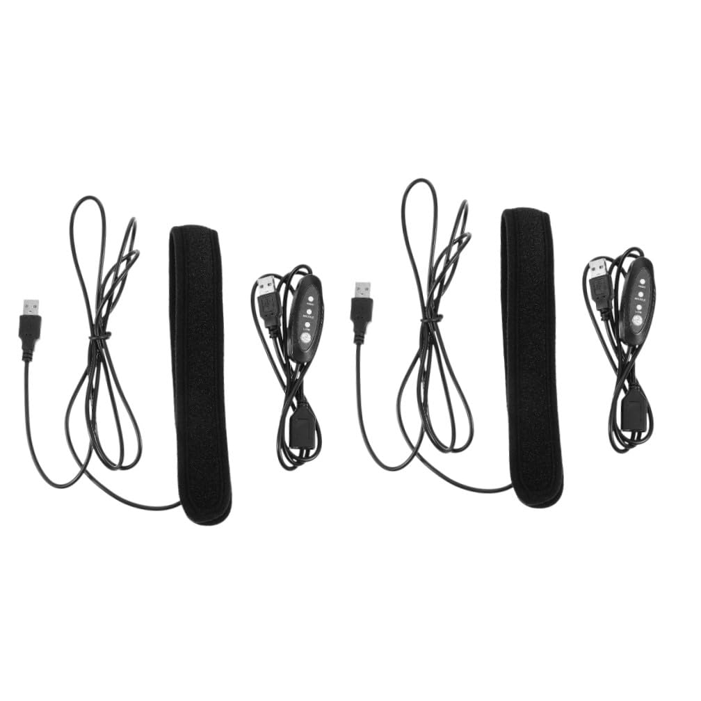 jojofuny 2pièces Chauffe-lentilles USB Réglable pour Appareil Photo Et Télescope Bandes De Désembuage Néoprène avec Niveaux De Température pour Prévenir La Condensation