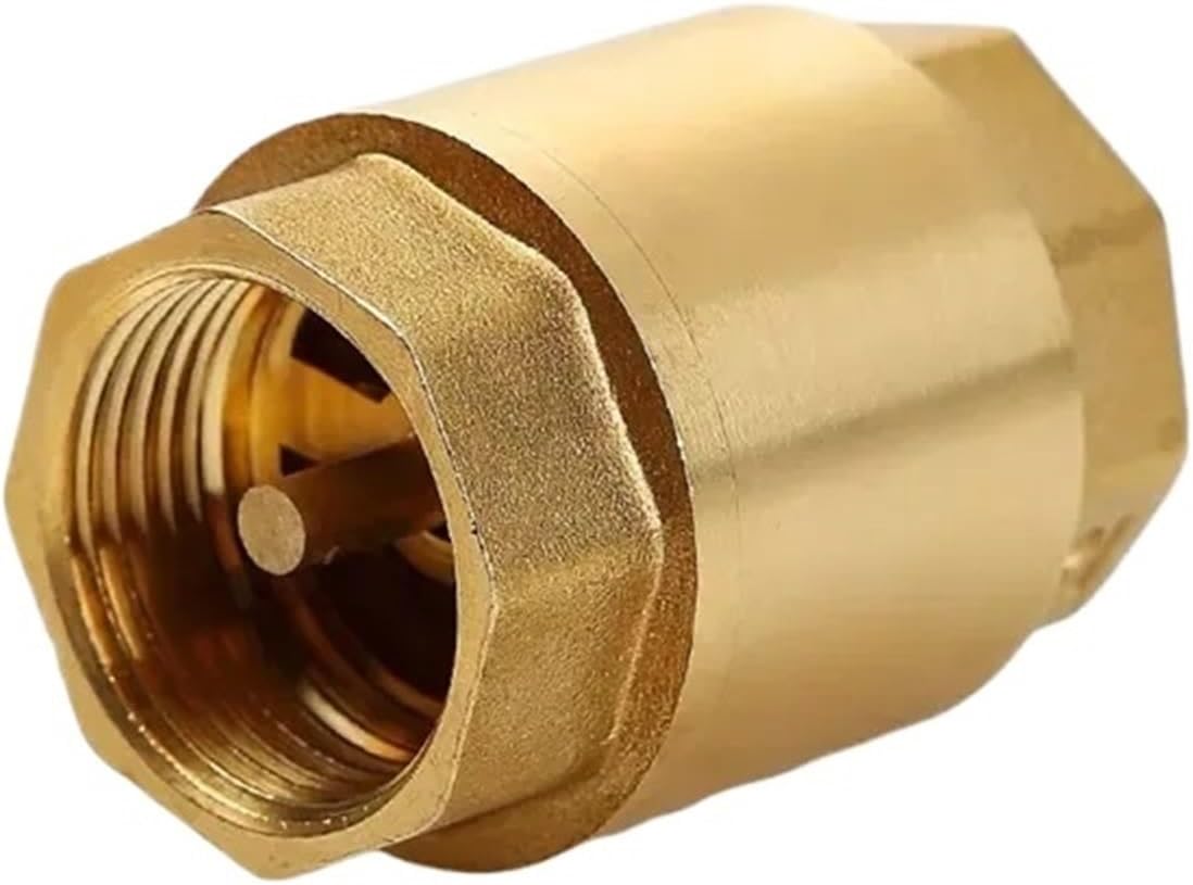 1pcs DN15 DN20 DN25 DN32 DN40 DN50 Brass Thread In-Line Spring Check Valve(DN15)