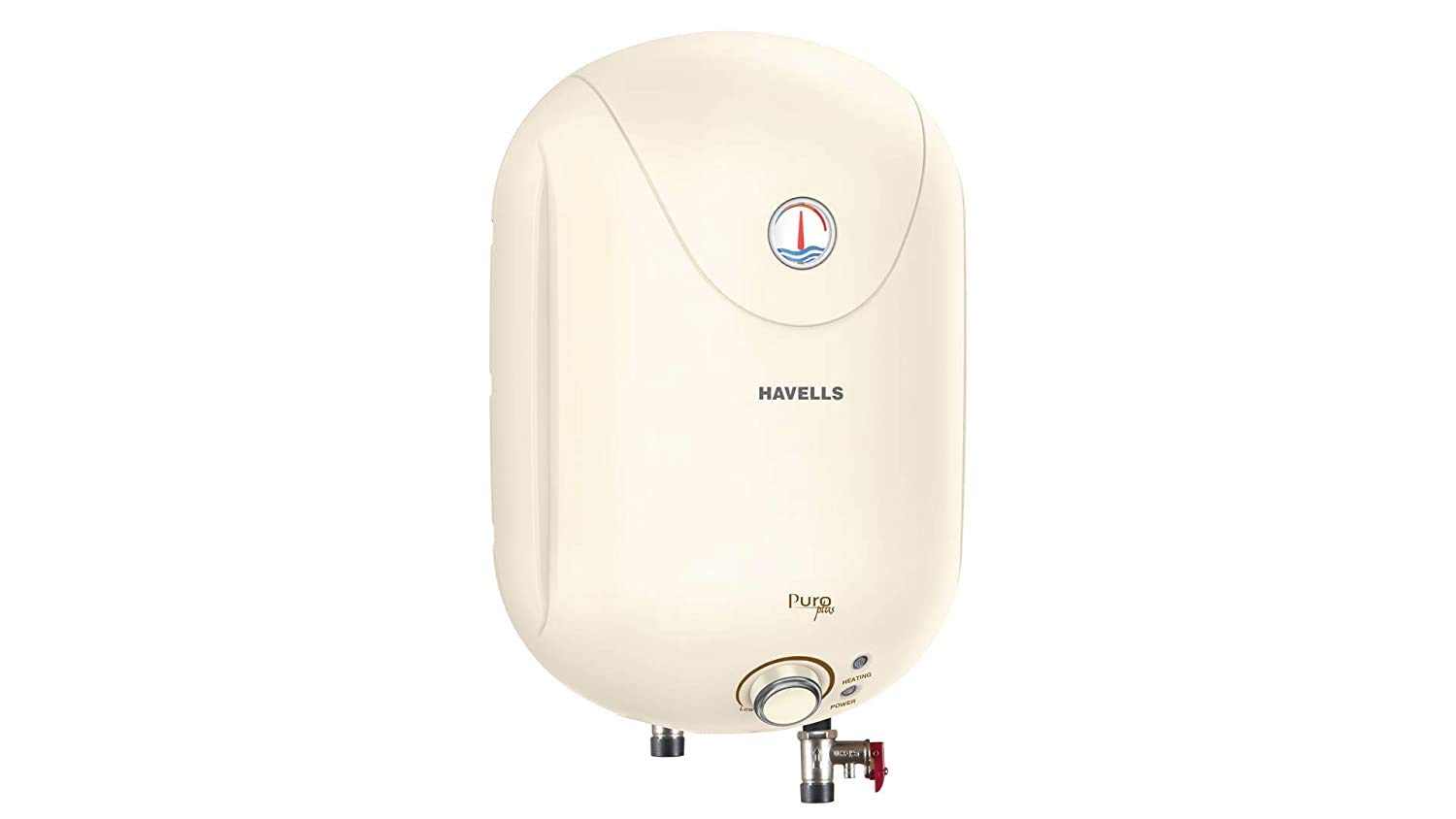 Buy Havells Puro Plus 5S 25-Litre Storage Water Heater with Flexi Pipe,  Safe Shock Plug (Ivory) Online at Low Prices in India - Amazon.in