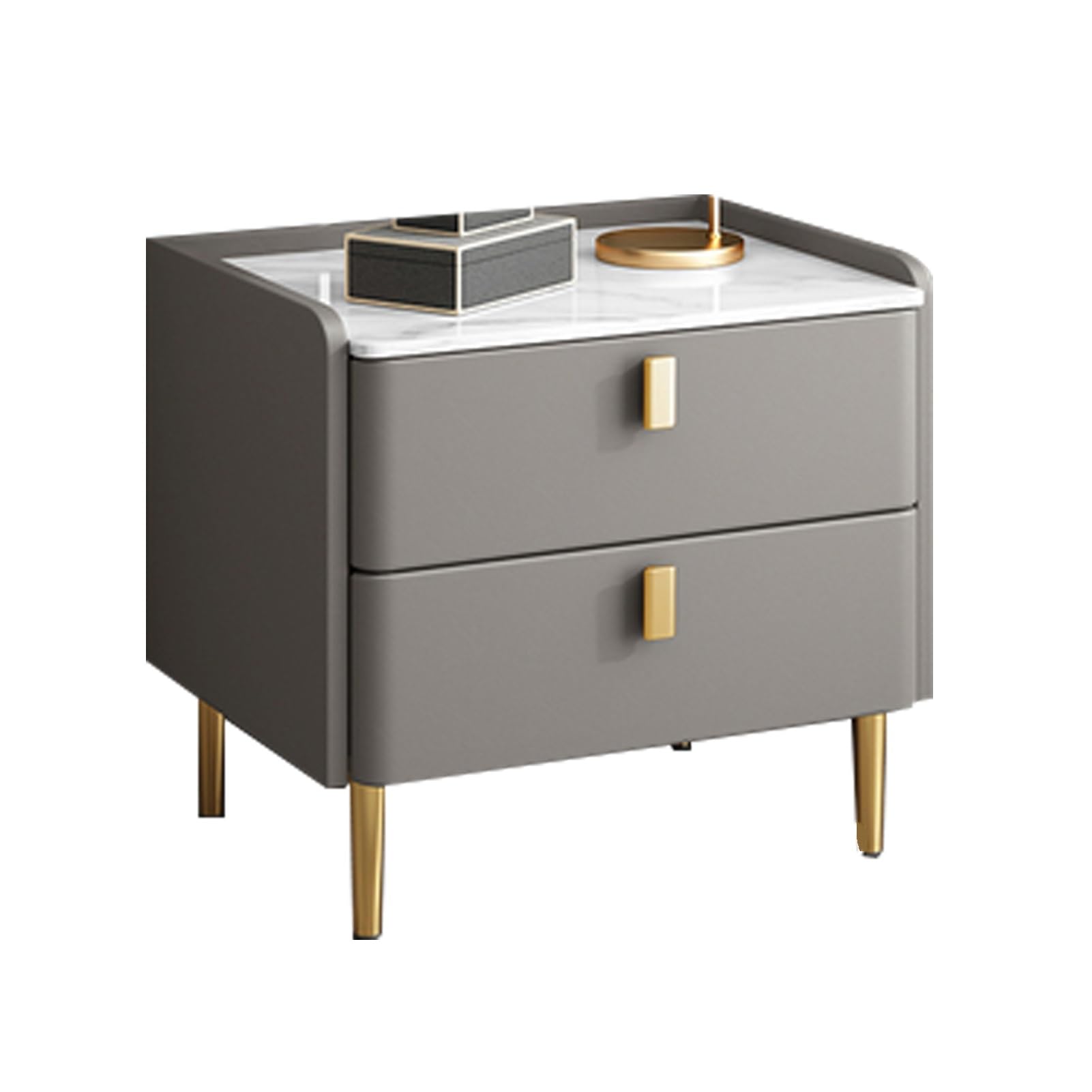 Table de chevet en bois à 2 tiroirs pour optimiser le rangement du lit