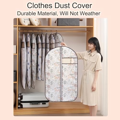 3 Packs Suit Bags for Closet Storage, Waterproof Suit Cover with Zipper for Coats, Jackets, Shirts Folding Garment Bag(60x90cm/24x35in)3