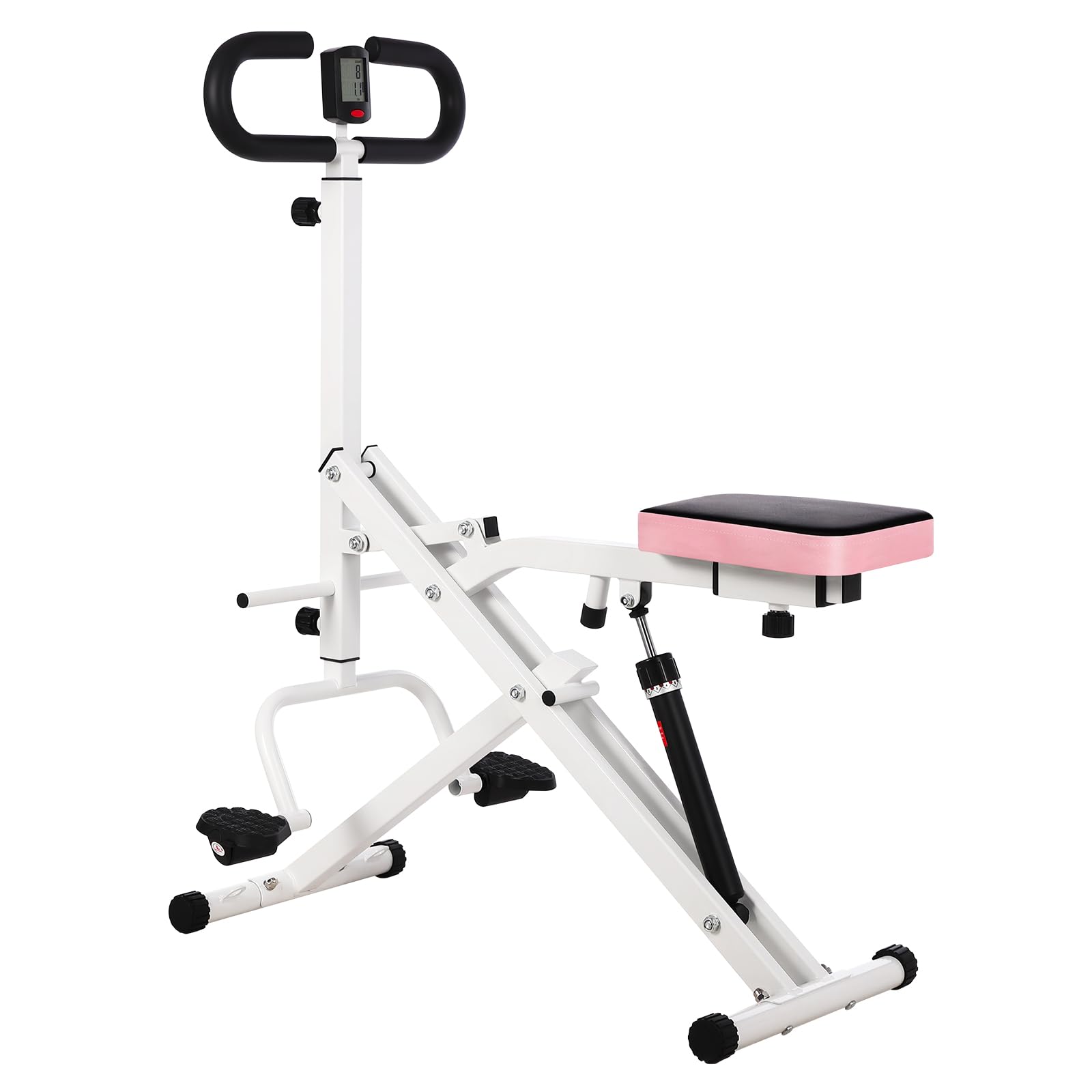 Adjustable 12-Level Squat Assist Trainer for Home Gym – Collapsible Hydraulic Stepper Machine for Full Body, Glutes &amp; Leg Workout, 350 Lbs Capacity, Booty &amp; Deep Squat Fitness Equipment