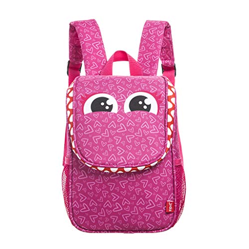 ZIPIT Wildlings Lunch Bag With Straps, Pink, 27 cm