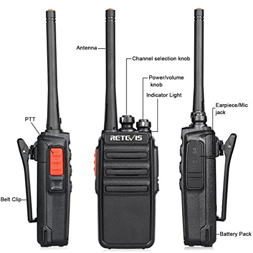 Retevis H-777S Long Range Walkie Talkies,2 Way Radios For Adults,Rechargeable Two Way Radio,Vox Hands Free Durable Strong Signal,Security Church School Business (10 Pack) #TOP7